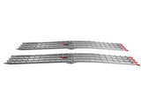 7.5ft 2pcs Heavy Duty Four-section Aluminum Arched ATV UTV Ramps Silver 48101544