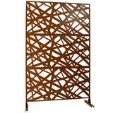 Outdoor & Indoor Privacy Metal Privacy 76" H48" W, Freestanding Decorative Privacy W465P193275