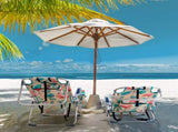 63*65*82cm Short Oxford Cloth Silver White Aluminum Tube Bearing 100kg Beach Chair Flamingo 74554603