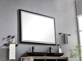 60 x 48 Inch LED Bathroom Mirror with Aluminum Frame, Wall Mounted Vanity Mirror, Anti-Fog, Memory, W2287P279100