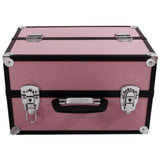 ZUN SM-2083 Aluminum Alloy Makeup Train Case Jewelry Box Organizer Pink 83925841