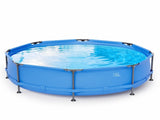 10FT * 30IN Round Above Ground Pool with Blue Iron Frame 87735699