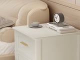 Nightstand with 2 Drawers,Modern Bedside Table with Gold Handles,Wood Accent Table for Small 42097321