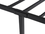 190.5*96.5*45.7cm Bed Height 18'' Simple Basic Iron Bed Frame Iron Bed Black 99872942
