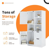 Bathroom Storage Cabinet with Doors and Drawers, Multiple Storage Space, Freestanding Style, Open WF530559AAK
