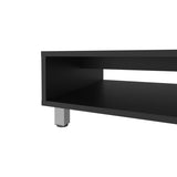 Avondale Coffee Table in Melamine with Open Storage, Black B128P244984