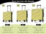 Luggage Set 3 Piece, Lightweight Durable ABS Suitcases with Spinner Wheels and TSA Lock, Carry-on & 27191477
