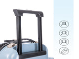 22 Inch Ride-on Suitcase for Kids & Teens, Toddler Travel Luggage with Seat, Spinner Wheels, Safety 00104329