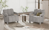 U-Can 26.3'' Modern Minimalist Leisure Armchair, Armchair with L-shaped Armrests and Polyester N724P256551E