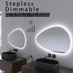 ZUN 32 x 22 in. Novelty Frameless LED Bathroom Vanity Mirror W716P233446