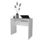 ZUN White Desk with Storage B062P230647