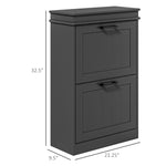 ZUN Shoe Storage Cabinet-Black （Prohibited by WalMart） 01088751