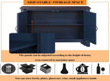 40" Console with Storage Shelf, Retro Entryway with Adjustable Storage Shelf, Sofa Couch W1202P146347