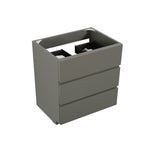 ZUN Alice-30F-102,Floor cabinet WITHOUT basin, Gray color, With three drawers, Pre-assembled W1865107751
