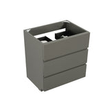 ZUN Floor cabinet WITHOUT basin,Gray color,With three drawers 19538246