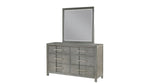 ZUN Modern Style 6-Drawer Dresser Silver Coated metal Handles made with wood in Gray Color B009139192