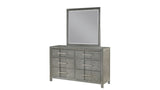 ZUN Modern Style 6-Drawer Dresser Silver Coated metal Handles made with wood in Gray Color B009139192