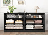Modern 6-Drawer Dresser, Chest of Drawers for Bedroom, Living Room, Hallway, and Entryway - Large W409P307525