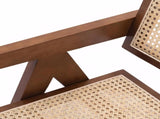 Modern Mid Century Dining Chair, Rattan Accent Chairs, Comfy Armchairs, Outdoor Wood Chairs with 35604800