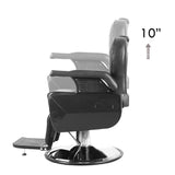 Black Barber Chair Heavy Duty Reclining Hydraulic Professional for Salon/Barbershop/Hair Stylist 47781379