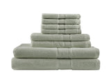 100% Cotton 8 Piece Antimicrobial Towel Set B035129622