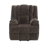 Brown Power Lift Recliner with Heating and Massage B062P215449