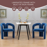 COOLMORE Contemporary Designed Velvet Fabric Upholstered Accent/Dining Chair /Barrel Side Chairs W395103722