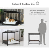 ZUN Dog Bed/ Dog House / Rattan Pet Sofa （Prohibited by WalMart） 15031929