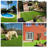 3ft x 32ft Premium Artificial Turf Mat with Drainage Holes. Thick Fake Grass with Rubber Backing, W3280P296543
