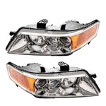 ZUN 2pcs OE Headlights With Warranty Factory Clear for 2004-2005 Acura TSX 36523637