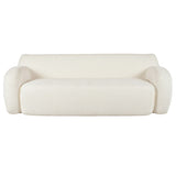 U_Style 81.5" Minimalist Compression Sofa, Curved Design, 3-Seater Casual Sofa for Living Rooms, N711P192002A