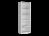 White 5-Shelf Slim Bookcase B062P175814