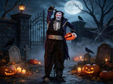 Halloween Animatronic Undead Pirate Captain Decoration, 6FT Life Size with Eerie Sounds Movable Arms 50671546