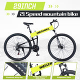 ZUN 29" Folding Mountain Bike ,Suspension Fork,Aluminium Alloy Frame 21Speed Mountain Bike W1019P188236