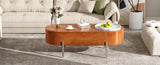 U-Can 47.2''Lift Top Coffee Table with 360-degree Marble-patterned rotating tray,Hidden Compartment, N724P228920D