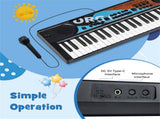 49 Keys Kids Electronic Keyboard with Microphone, 8 Tones & Rhythms Educational Music Toy for Age 3 24744698