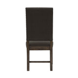 Warm Grey and Smokey Black Upholestered Side Chair B062P153665