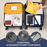 Luggage Set of 3, ABSPC Hardside Suitcase Sets with TSA Lock 4 Spinner Wheels, Lightweight Trolley 82036213