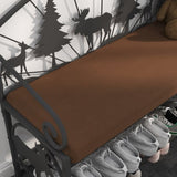 Shoe Rack Bench for, Industrial Bench, Rustic Shoe Rack for Small Spaces, Upholstered W2167P225266