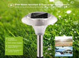 4 PCS Solar Powered Color Changing Path Lights, IP44 Waterproof Auto DusktoDawn LED Lights for 33933698