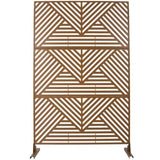 Outdoor & Indoor Privacy Metal Privacy 76" H48" W, Freestanding Decorative Privacy W465P193162