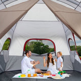 10 Person Family Cabin Tent, 2 Room Huge Tent with Storage Pockets for Camping Accessories 49558745