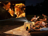 FUDONI Projector with WiFi 6 and Bluetooth Dual-way, Native 1080P 4K Support Outdoor Movie Projector 51249764