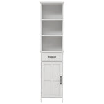 ZUN Floor Standing Cabinet with 1 Door and 1 Drawer - White 31354040