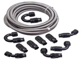 -10AN 20 Feet Stainless Steel PTFE Fuel Line AN10 Fitting Swivel Hose Kit Black 20717951