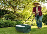 16in Heavy Duty Steel Lawn Roller, Garden Roller Can Be Filled with Water or Sand, Hand Roller with 04636729