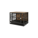 ZUN Dog Crate Furniture, 32.67 Inches Kennel fors up to 70 lb, with Removable Tray, Heavy-Duty W1120P147133