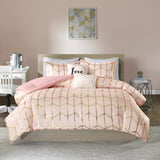 Twin/Twin XL Metallic Printed Comforter Set B03595840