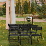 ZUN 4 Pack Plastic Folding Chairs, Lightweight Stackable Commercial Chairs, Portable Event Seats Indoor 82654466