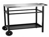 Outdoor Prep Grill Carts, Stainless Steel Tabletop with High Load Capacity Portable BBQ Table, 28028726